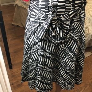 Faux wrap skirt